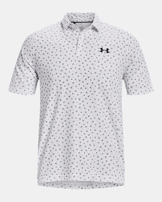 Men's UA Iso-Chill Floral Dash Polo, White, pdpMainDesktop image number 4